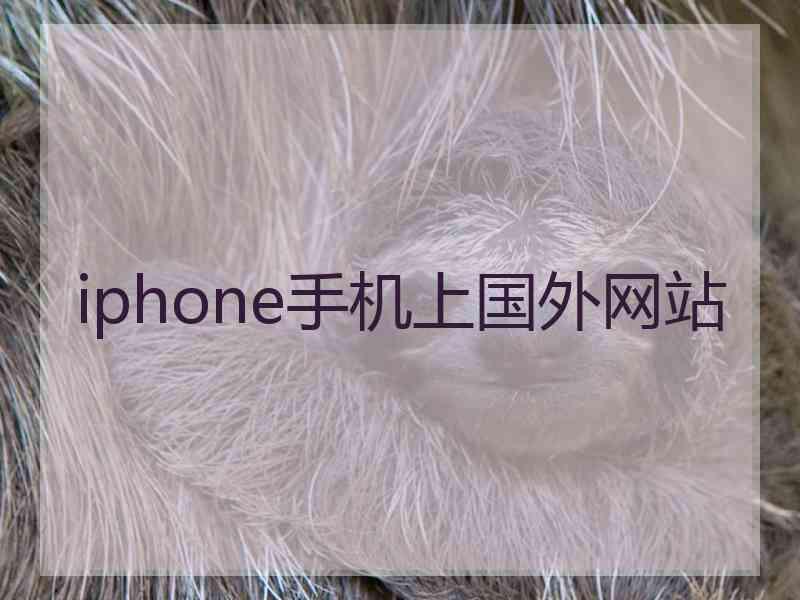 iphone手机上国外网站