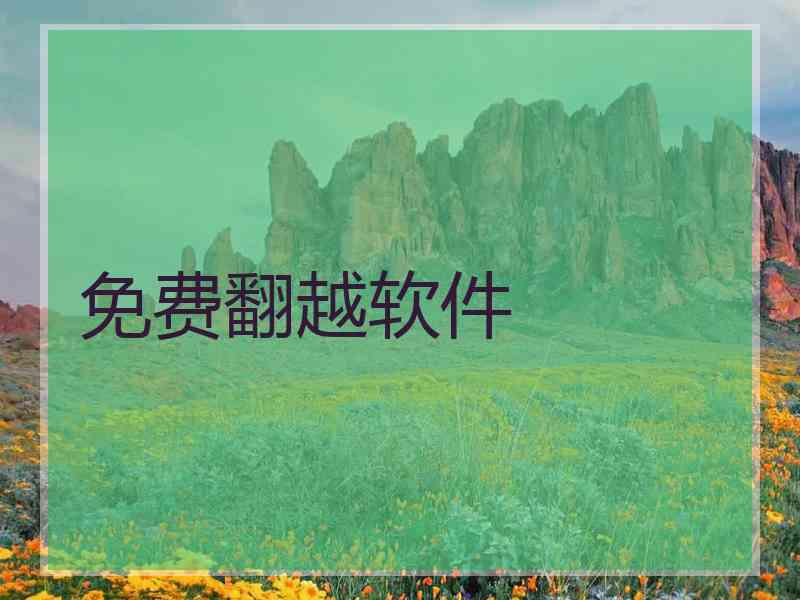 免费翻越软件