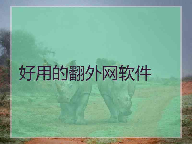 好用的翻外网软件