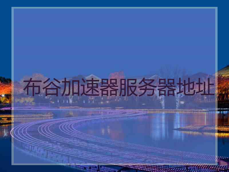 布谷加速器服务器地址
