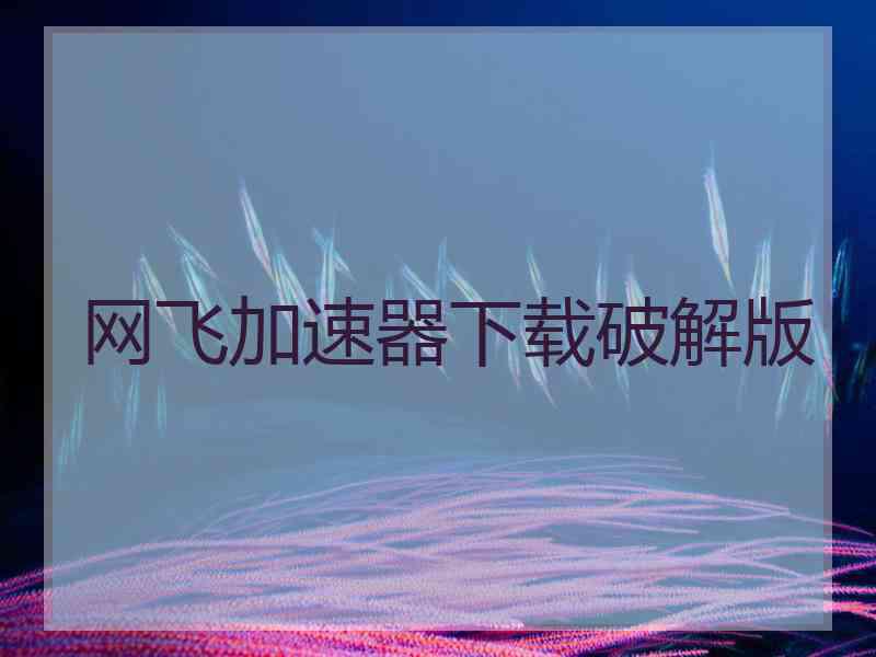 网飞加速器下载破解版