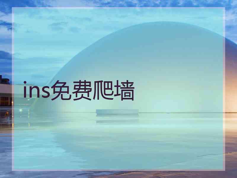 ins免费爬墙
