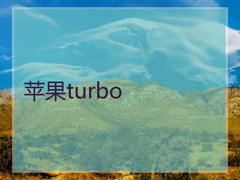 苹果turbo