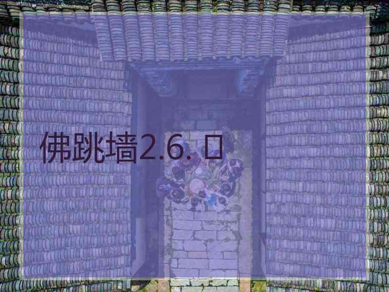 佛跳墙2.6. 	