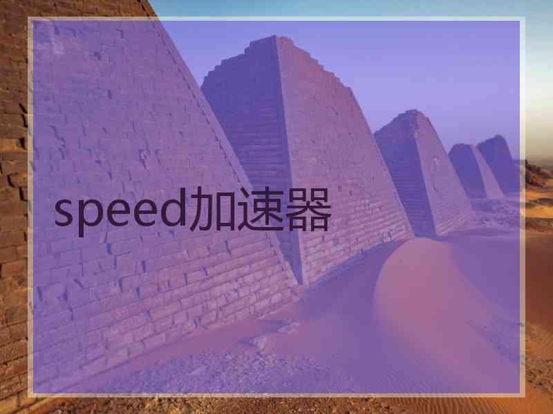 speed加速器