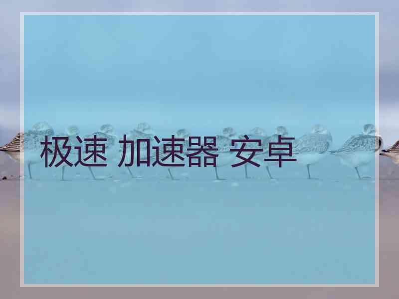 极速 加速器 安卓