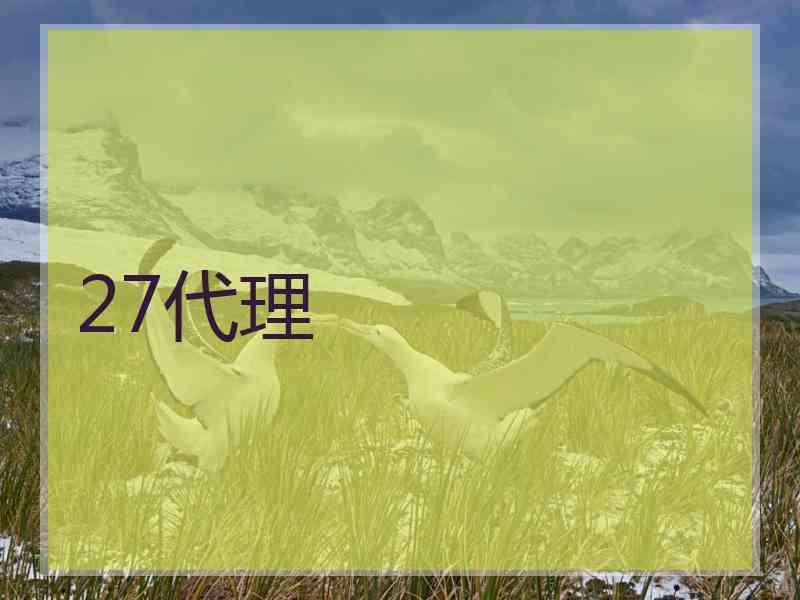 27代理