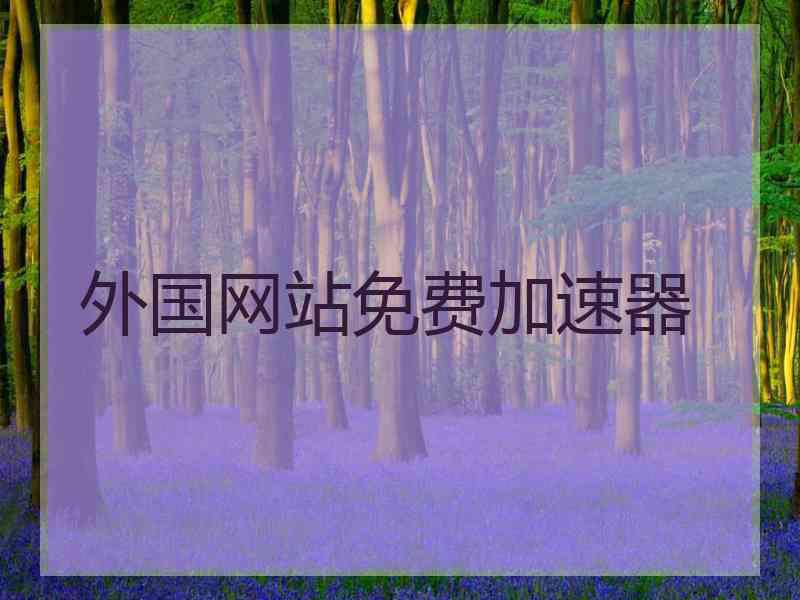 外国网站免费加速器