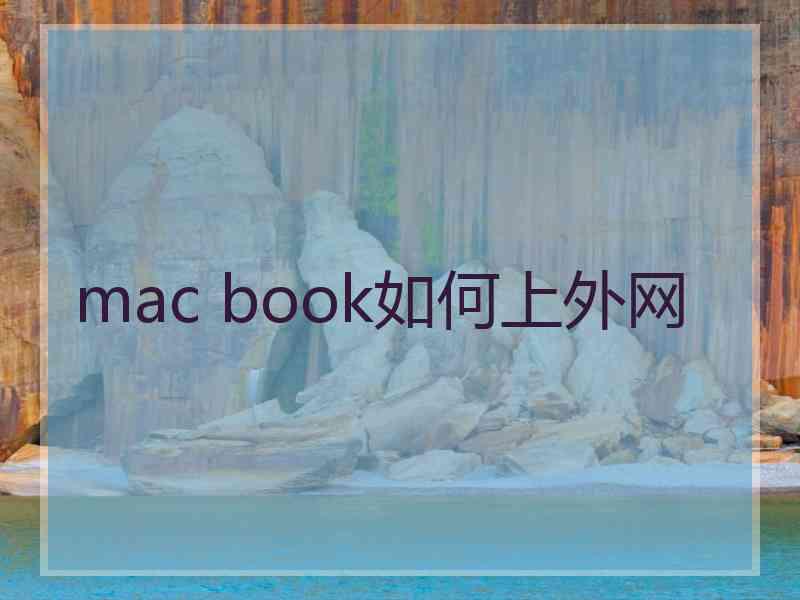 mac book如何上外网