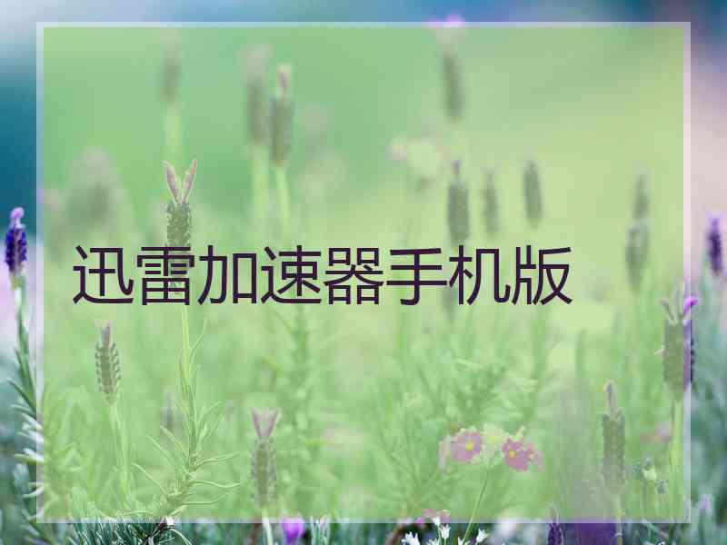 迅雷加速器手机版