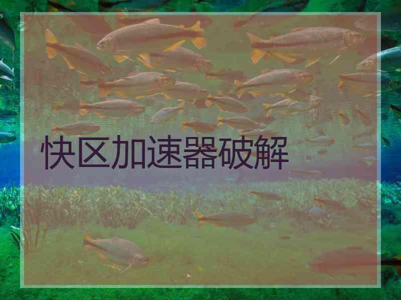 快区加速器破解