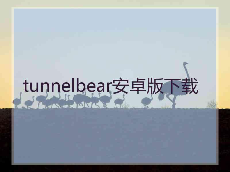 tunnelbear安卓版下载