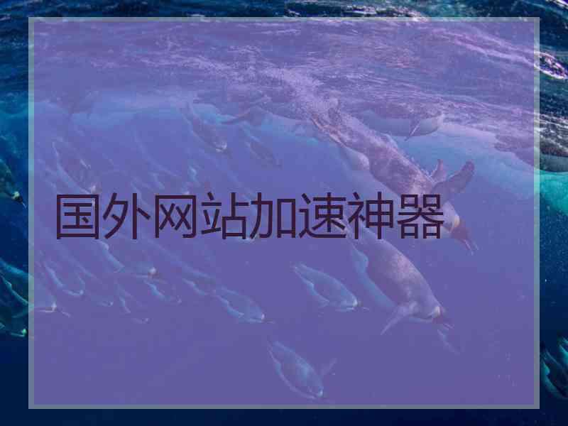 国外网站加速神器