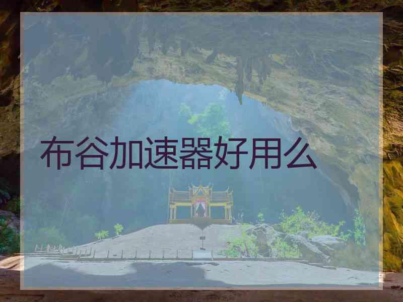 布谷加速器好用么