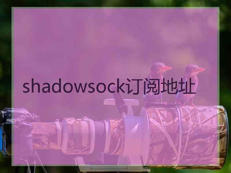 shadowsock订阅地址