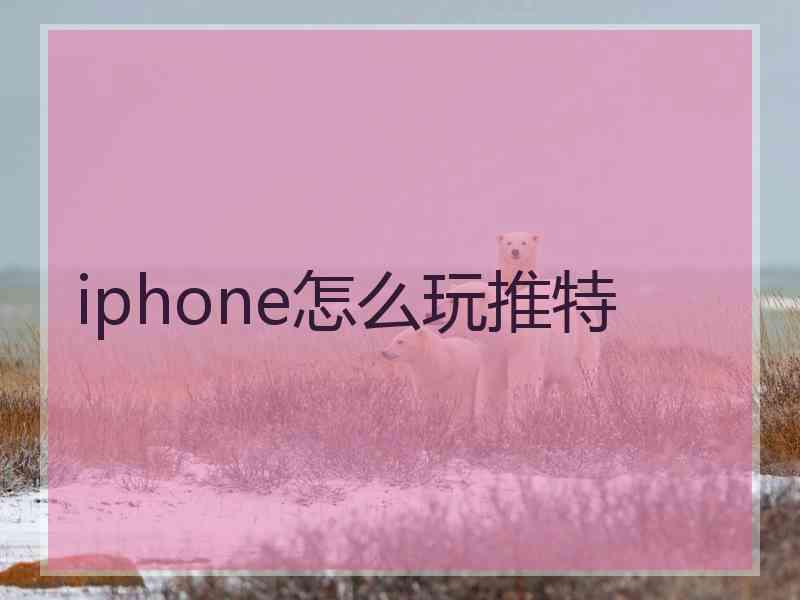 iphone怎么玩推特