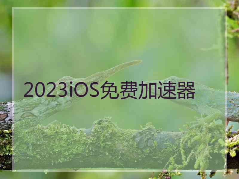 2023iOS免费加速器