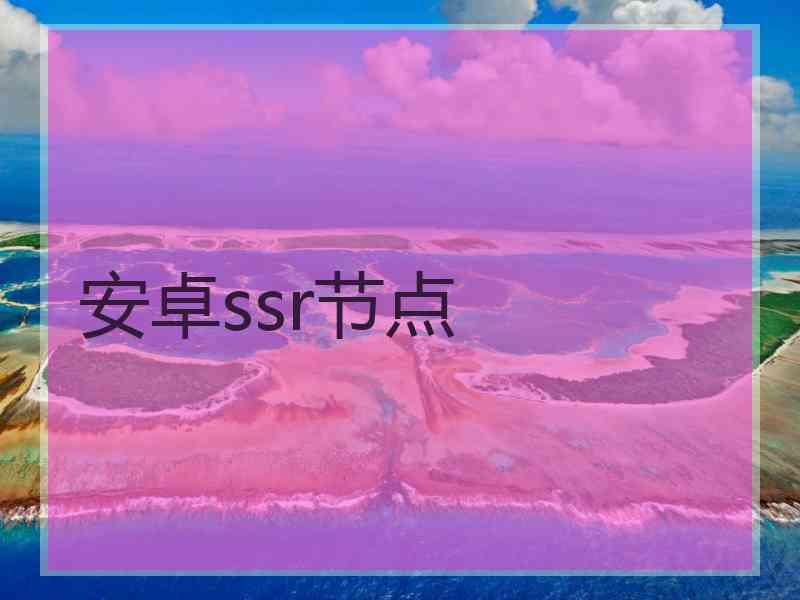 安卓ssr节点