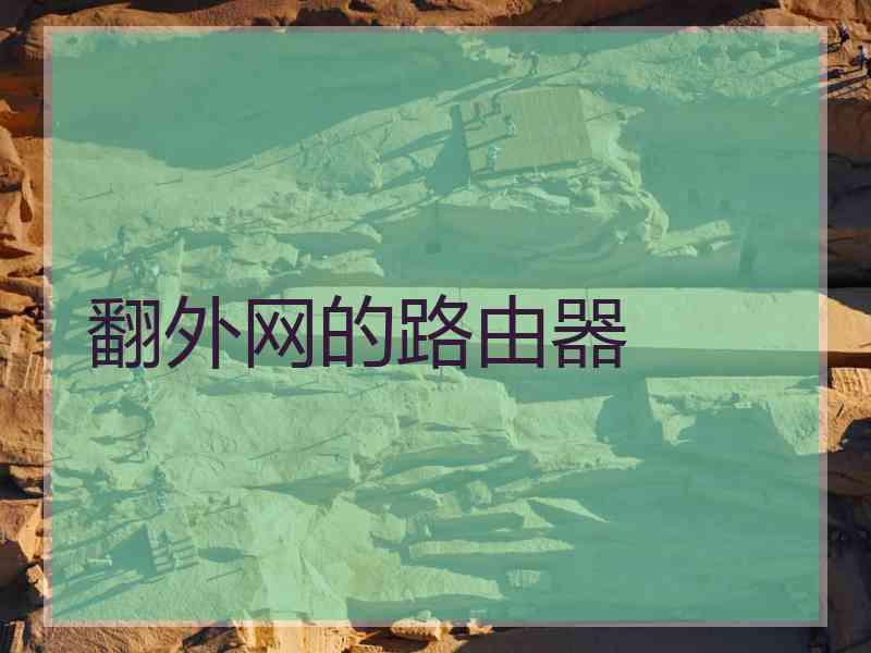翻外网的路由器