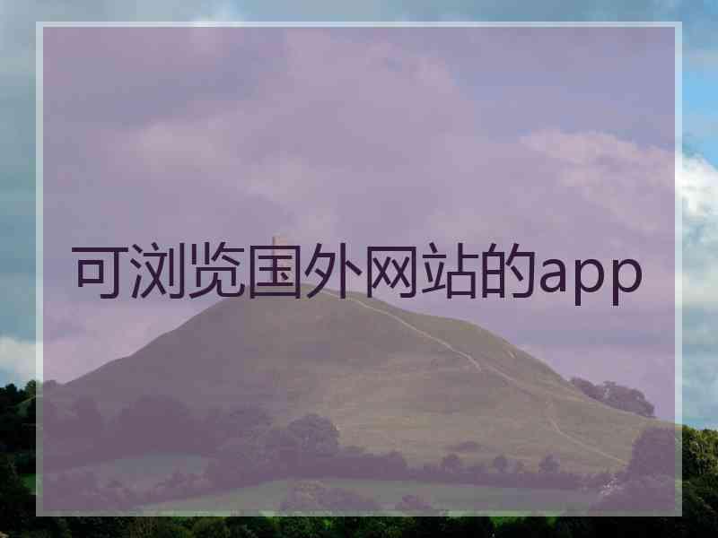 可浏览国外网站的app