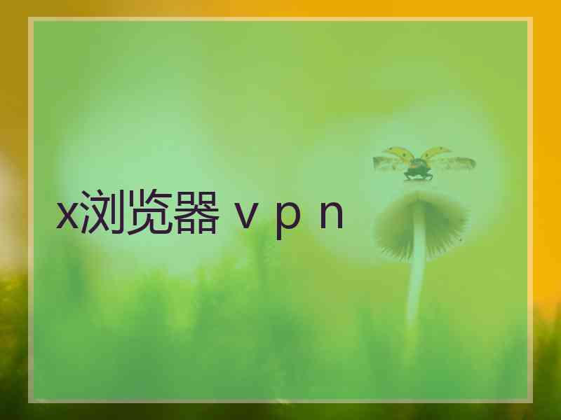 x浏览器 v p n