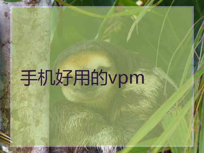 手机好用的vpm