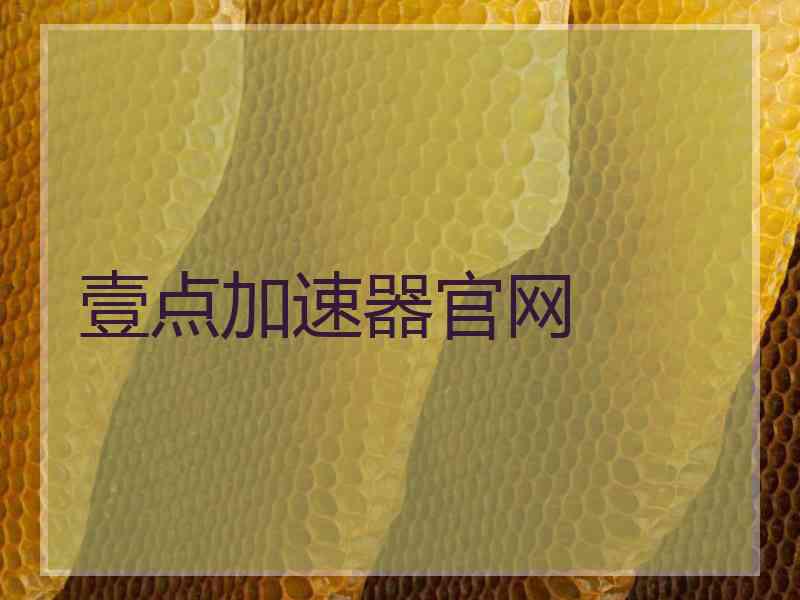 壹点加速器官网