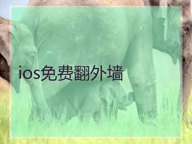 ios免费翻外墙