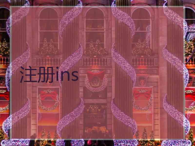 注册ins