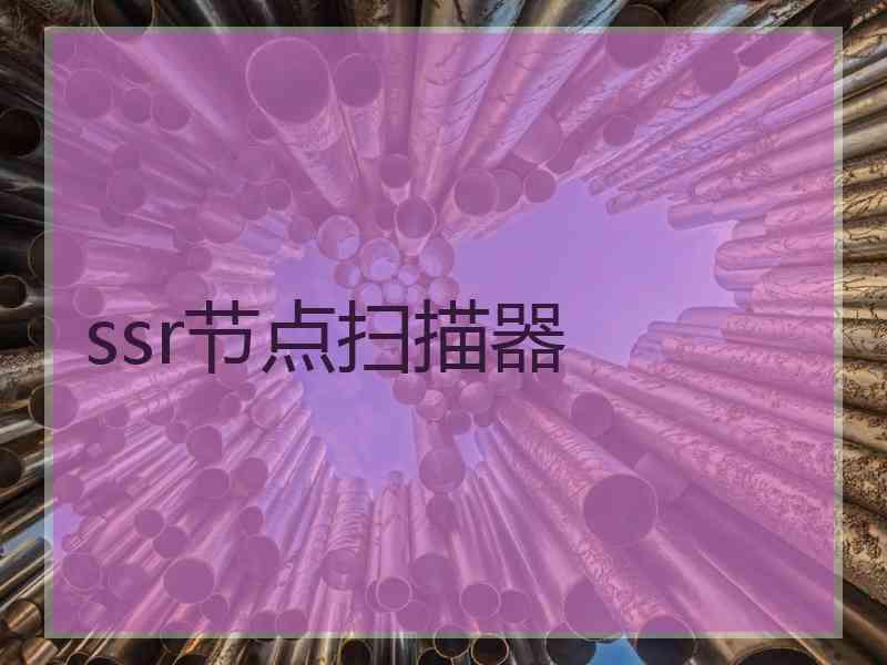 ssr节点扫描器