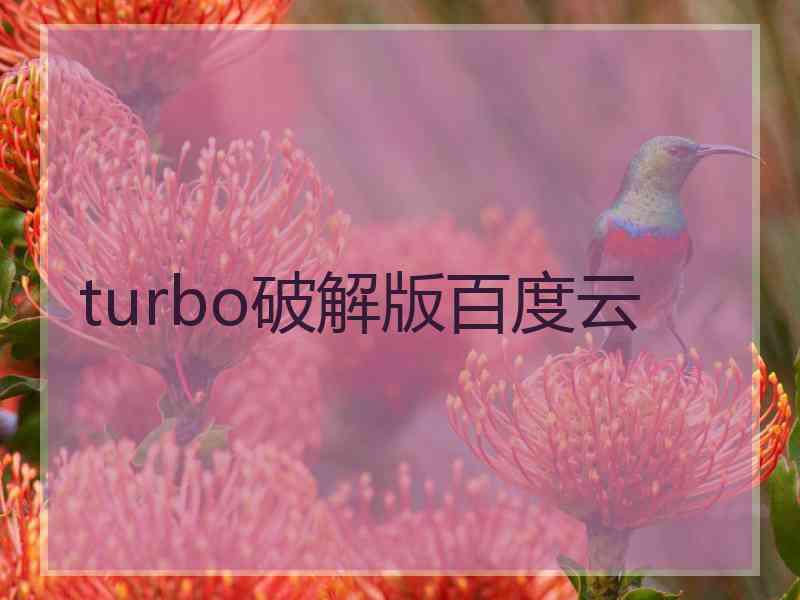 turbo破解版百度云