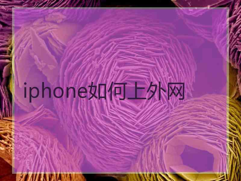 iphone如何上外网
