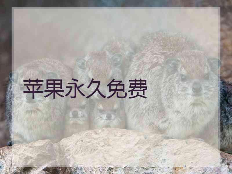 苹果永久免费