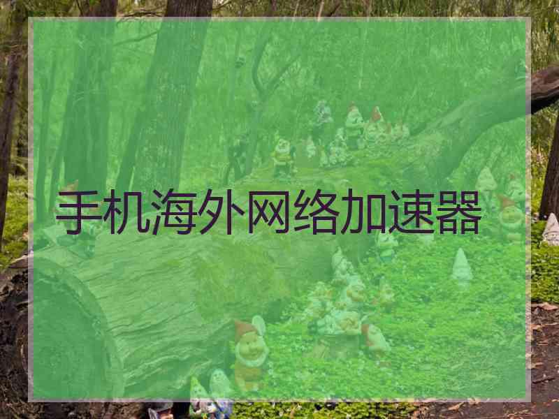 手机海外网络加速器