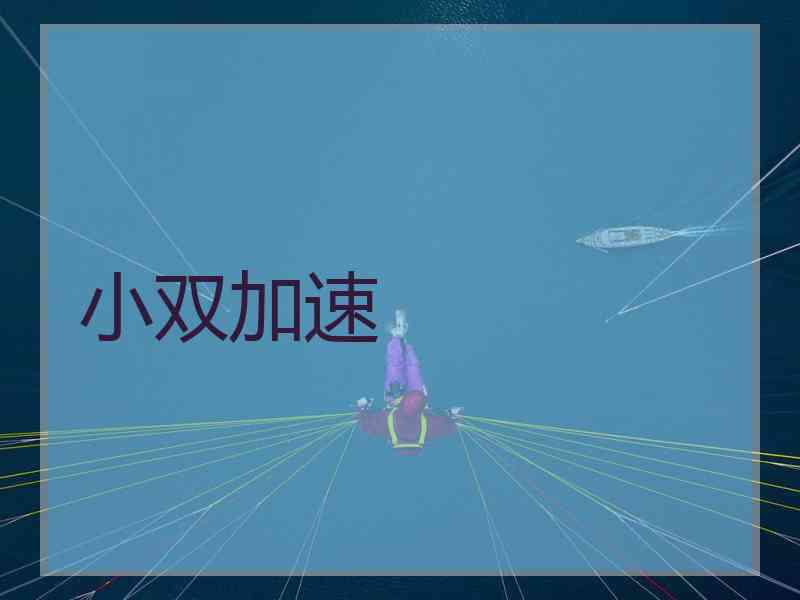 小双加速