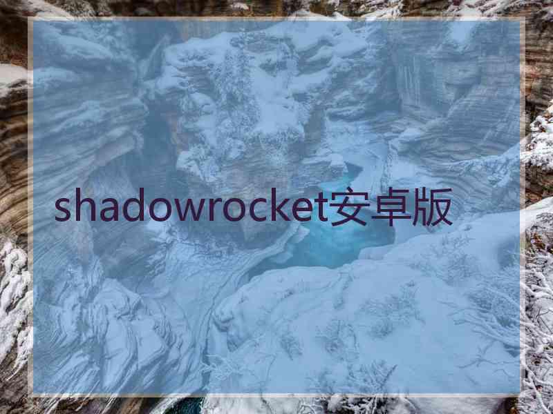 shadowrocket安卓版
