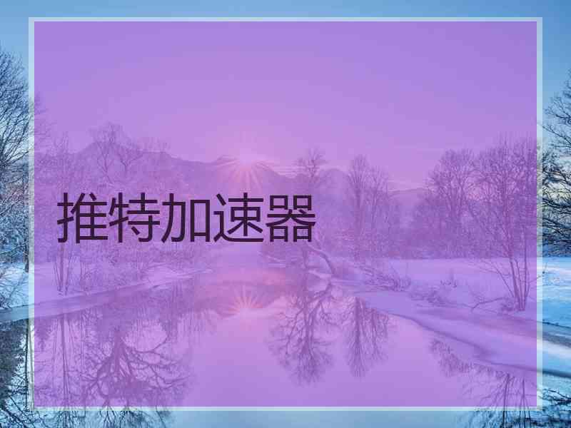 推特加速器