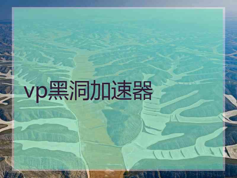vp黑洞加速器