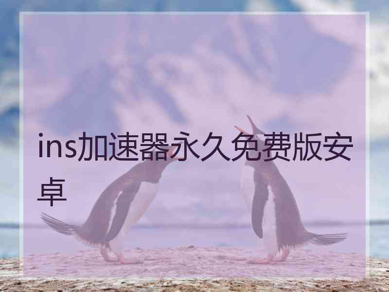 ins加速器永久免费版安卓