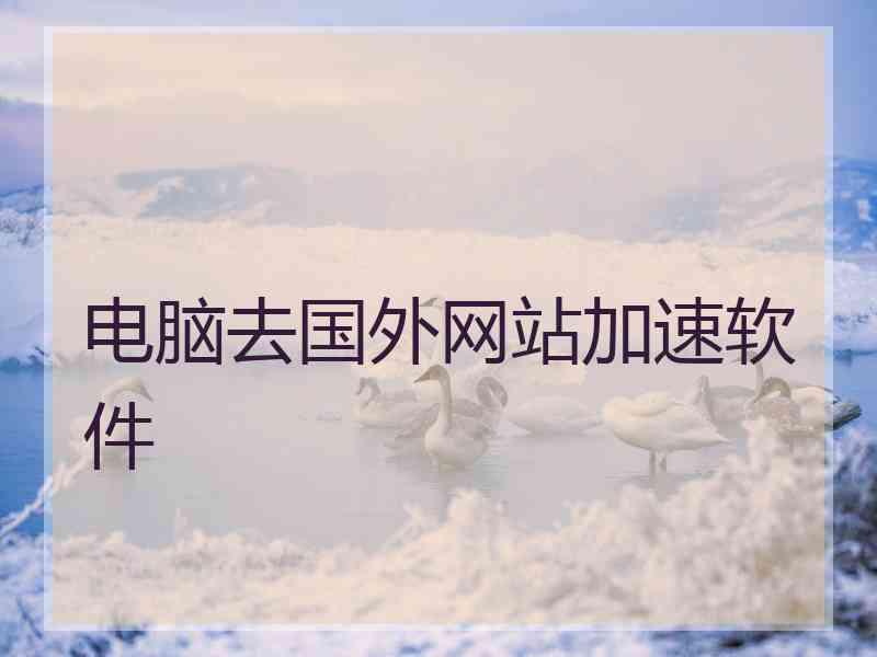 电脑去国外网站加速软件