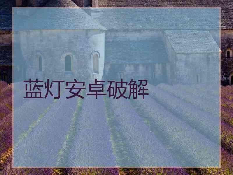 蓝灯安卓破解