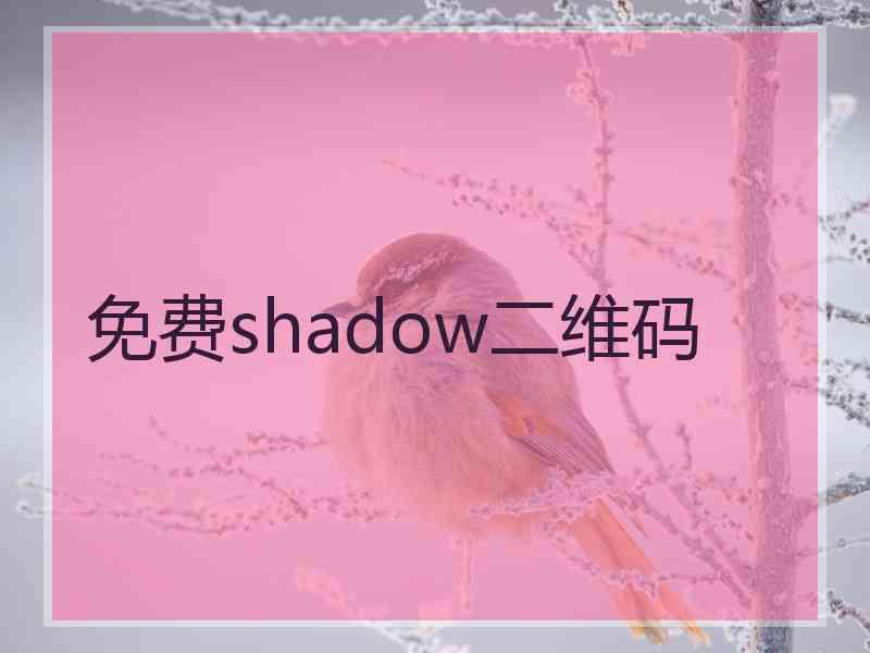 免费shadow二维码