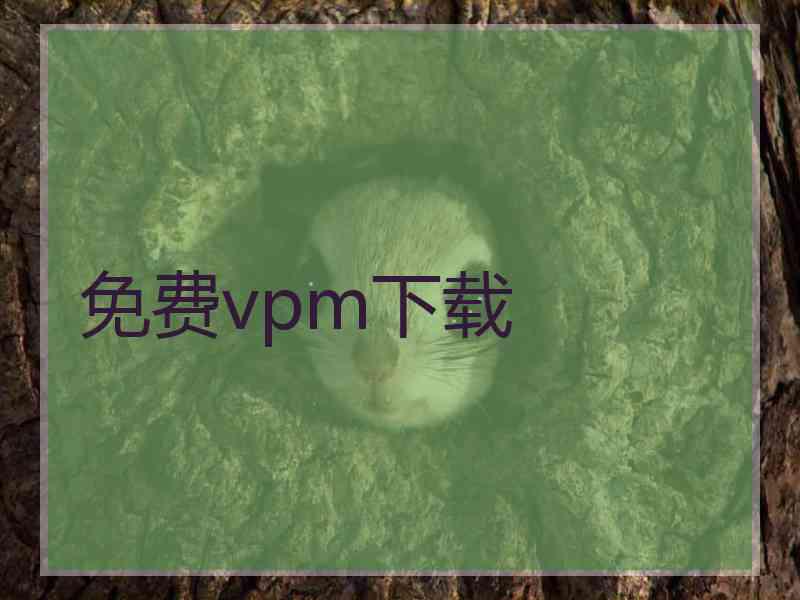 免费vpm下载