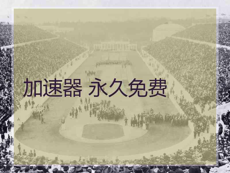 加速器 永久免费