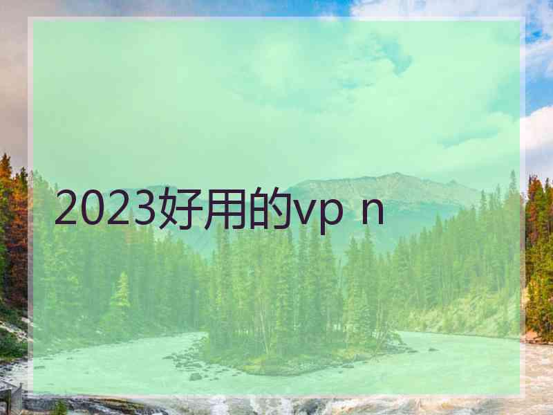 2023好用的vp n