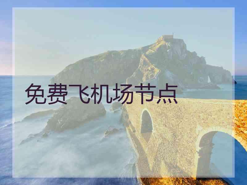 免费飞机场节点