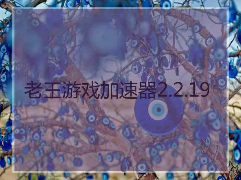 老王游戏加速器2.2.19